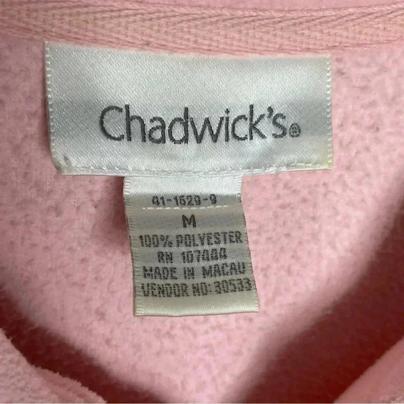 Chadwicks Womens Fleece Jackets Bundle Medium Pink Blue Full Zip Long Sleeved - Picture 11 of 13